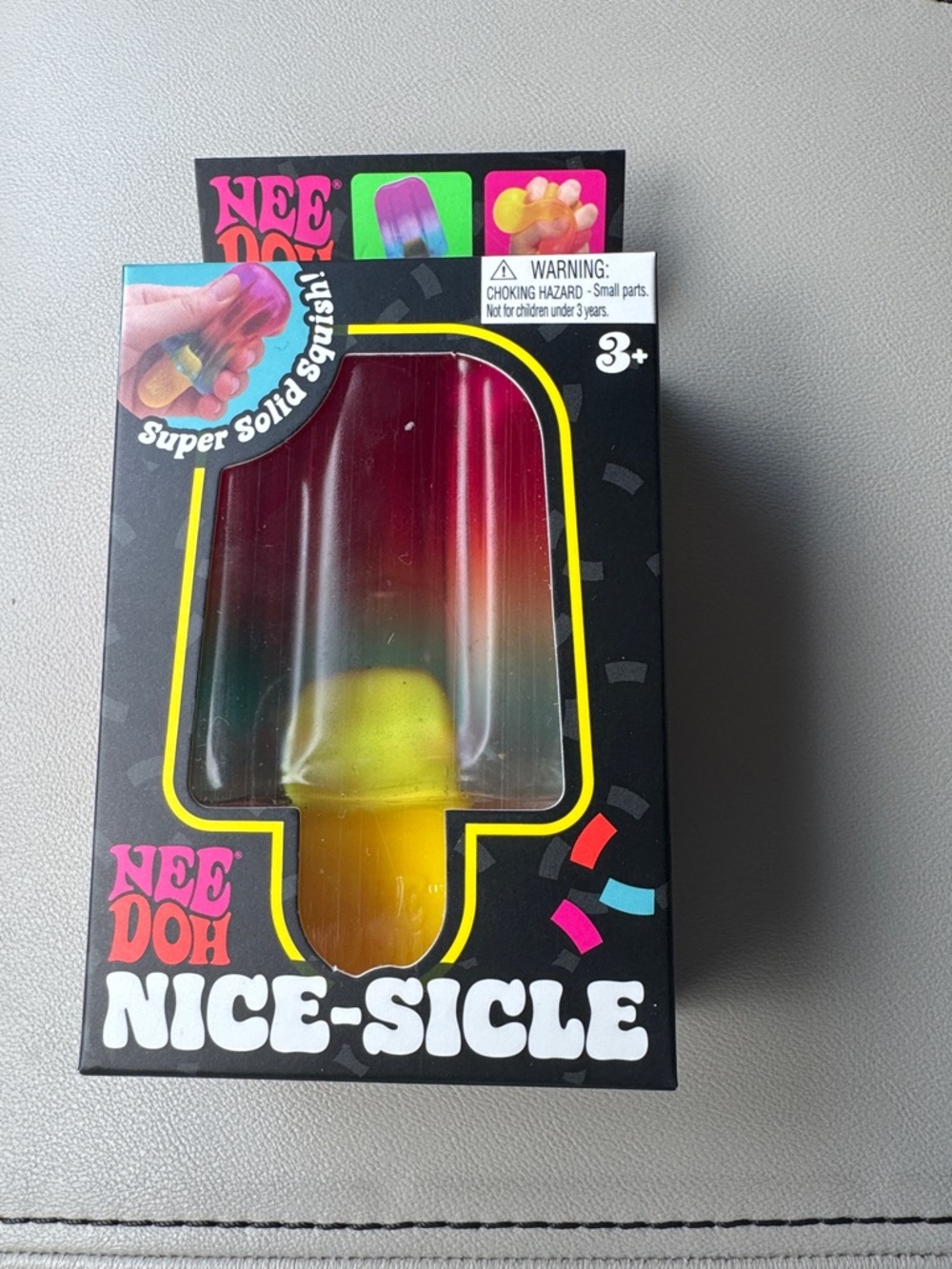 Nice-Sicle Popsicle Squishy Toy - Yellow, Pink, Green